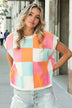 Colorful Checkered Sweater Vest for Men & Women - Minihomy