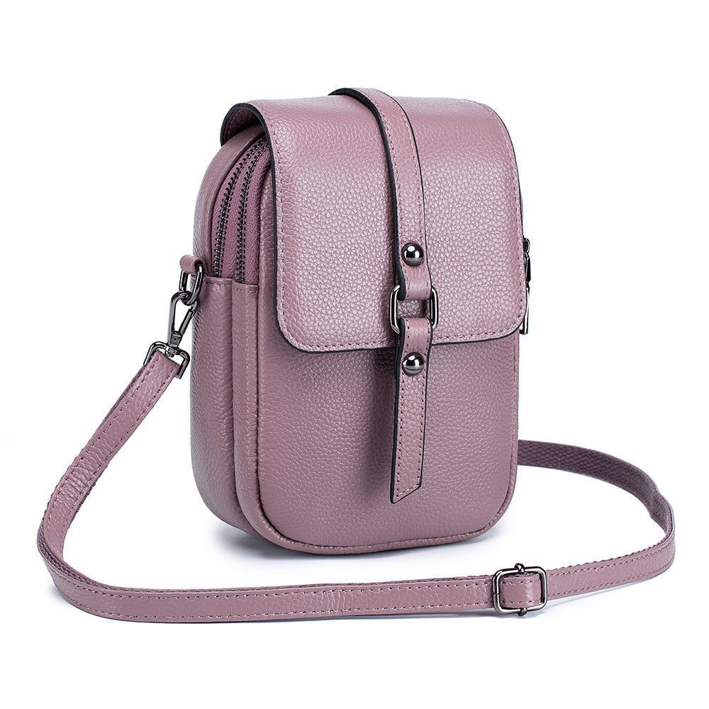 Women's Leather Crossbody Phone Shoulder Bag