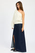 Oversized One Shoulder Sweater for Women - Cozy and Stylish Knit Pullover - Minihomy