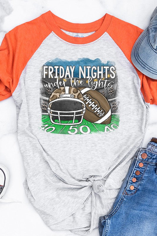 Game Day Leopard Print Helmet Raglan Shirt for Friday Nights - Minihomy