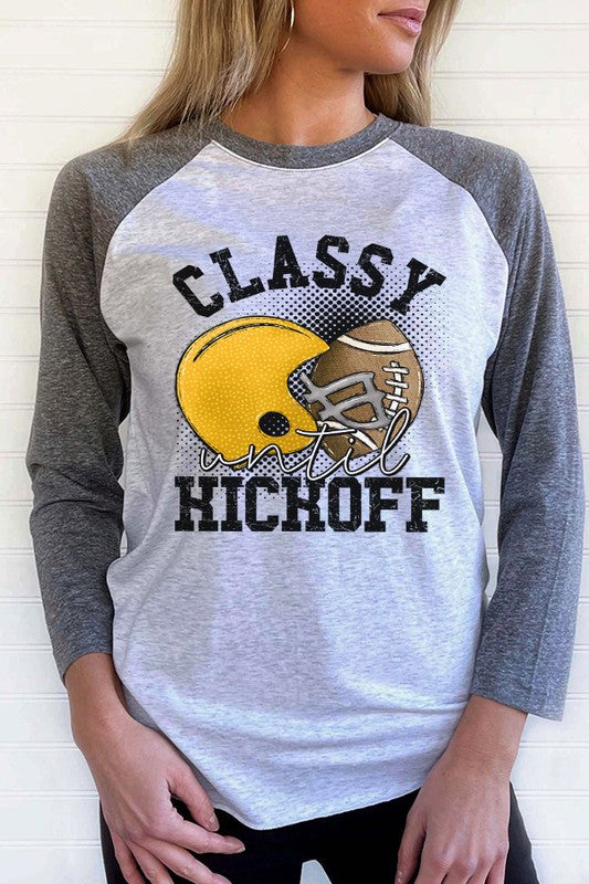 Game Day Yellow Classy Raglan Shirt - Until Kickoff Edition - Minihomy