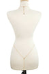 Dainty Layered Gold Body Chain - Beach Jewelry, Festival Accessory - Minihomy