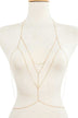 Dainty Layered Gold Body Chain - Beach Jewelry, Festival Accessory - Minihomy