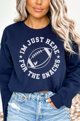 Game Day Snacks Sweatshirt: Fall Football Fan Apparel - Minihomy