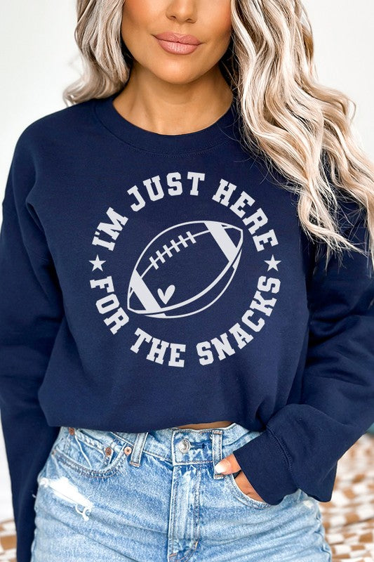 Game Day Snacks Sweatshirt: Fall Football Fan Apparel - Minihomy
