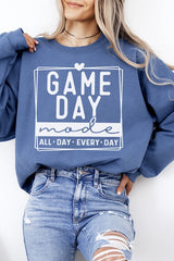Fall Football Game Day Sweatshirt - All Day Comfort - Minihomy