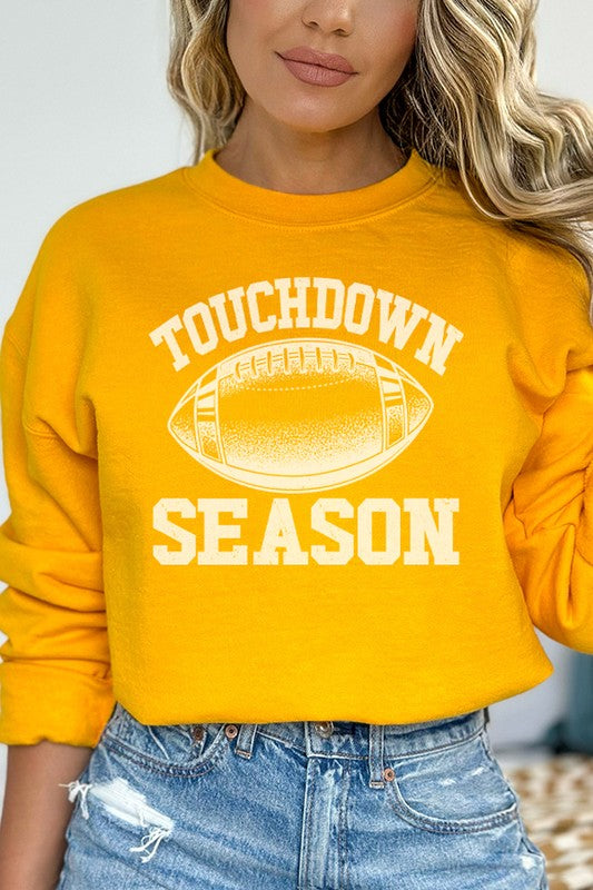 Fall Football Game Day Touchdown Sweatshirt - Perfect for Fans - Minihomy