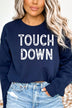 Game Day Fall Touch Down Graphic Sweatshirt - Minihomy