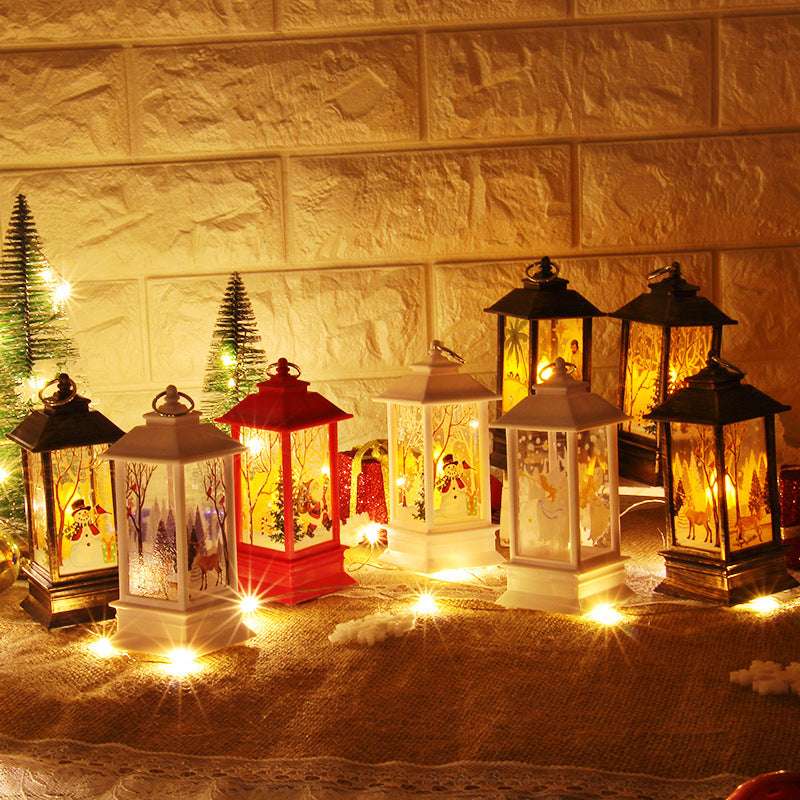 Merry Christmas Snowman & Santa Lights - Home Decor