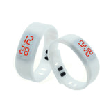 Red LED Silicone Wristband - Fashionable Party Bracelet