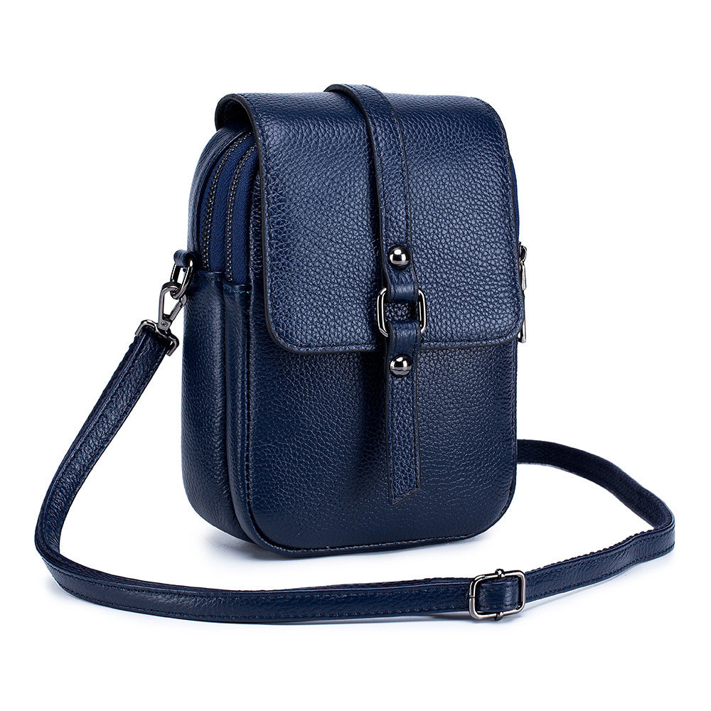 Women's Leather Crossbody Phone Shoulder Bag