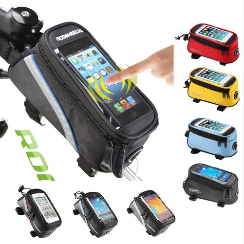 ROSWHEEL Bike Frame Bag for iPhone - Compatible with Apple