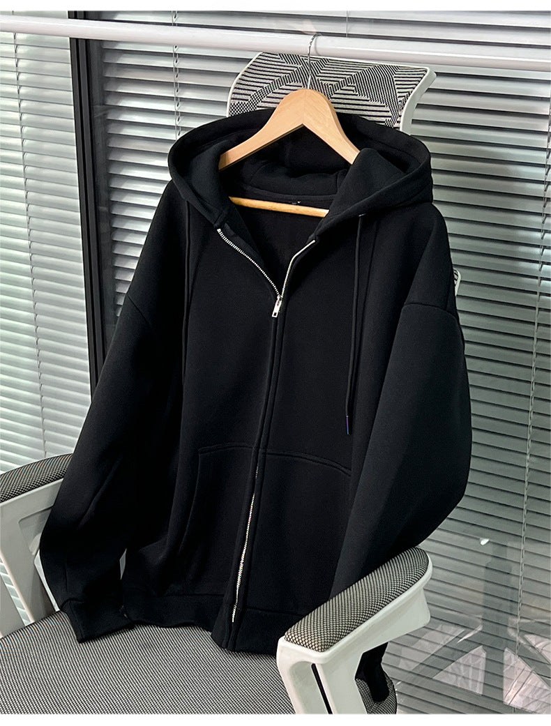 Waterproof Fleece-lined Sweater - Men's Lambswool Warm Top