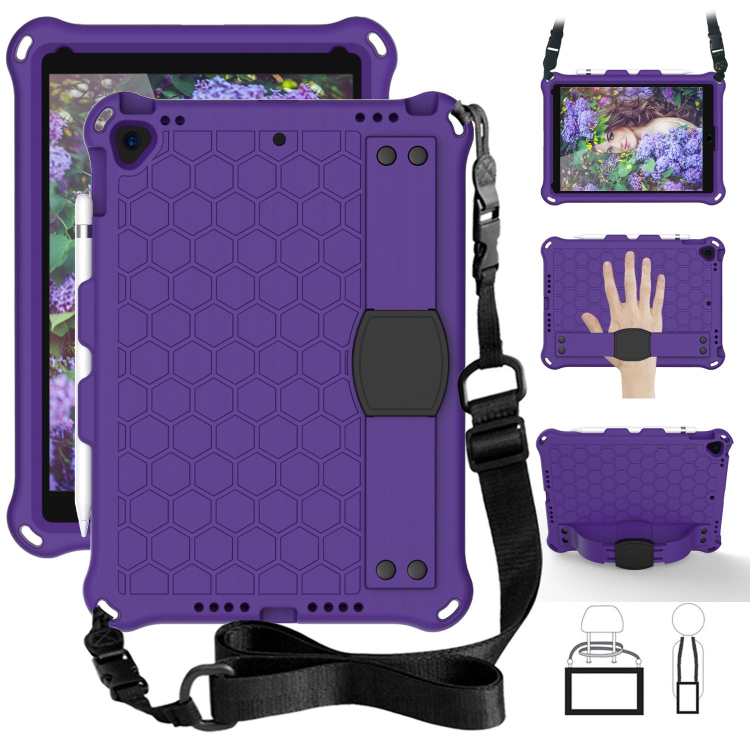 iPad 10.2 Case - Honeycomb EVA Protective Cover