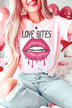 Plus Size - Love Bites Lips Graphic T-Shirt - Minihomy