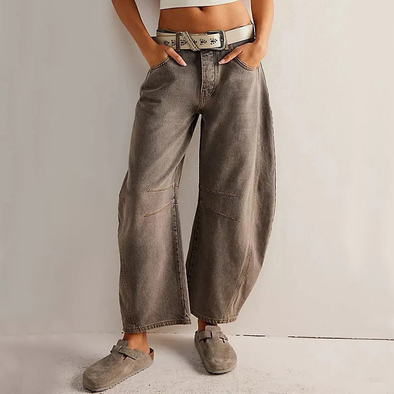 Women's Wide Leg Pants: Loose Summer Straight Trousers
