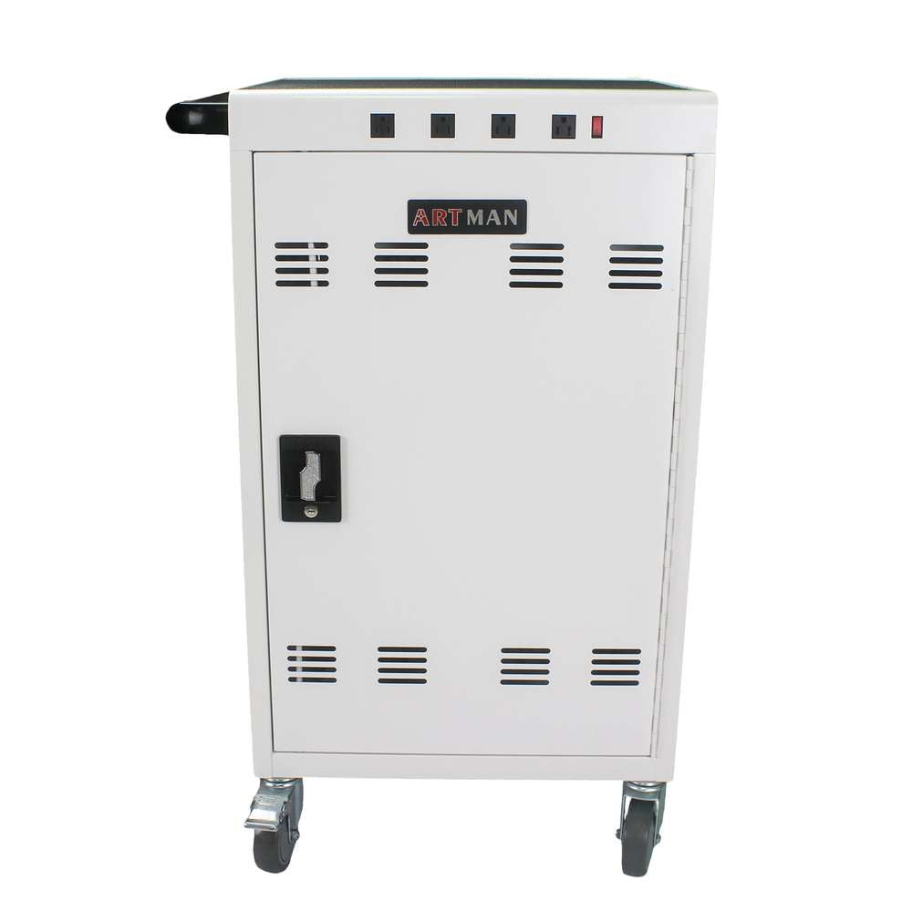Mobile Charging Cart: 35-Device Tablet & Laptop Storage Cabinet