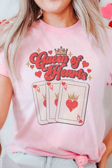 Plus Size - Queen of Hearts Graphic T-Shirt - Minihomy