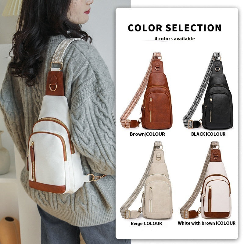Women's Small Chest Bag: Exquisite Messenger Crossbody Purse