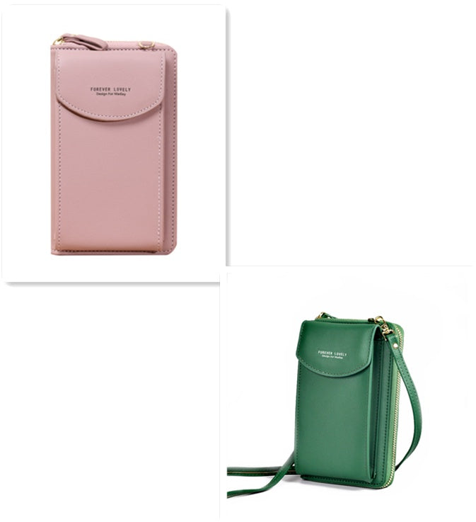 Luxury PU Leather Women's Handbag, Crossbody Bag & Wallet