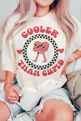 Plus Size - Cooler Than Cupid Graphic T-Shirt - Minihomy