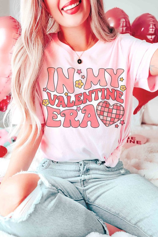 Plus Size - In My Valentine Era Graphic T-Shirt - Minihomy
