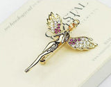 Diamond Angel Wing Necklace: Dainty Sterling Silver Pendant