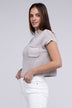 Mock Neck Short Sleeve Cropped Sweater for Women - Stylish Knit Top - Minihomy
