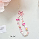 Beaded Flower Phone Lanyard: Handmade Jewelry Accessory
