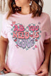 Plus Size - All You Need Is Love Graphic T-Shirt - Minihomy