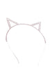 Pointy Rhinestone Cat Ears Headband - Stylish Accessory for Parties & Costumes - Minihomy