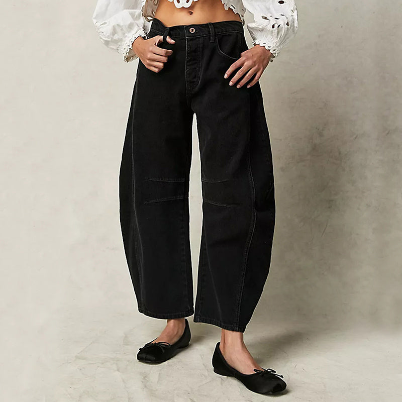 Women's Wide Leg Pants: Loose Summer Straight Trousers