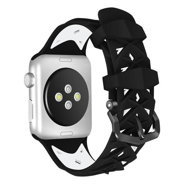 Silicone Smartwatch Band - Diamond Design