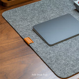 Felt Desk Mouse Pad - Simple & Stylish Office Accessory
