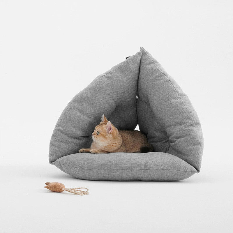 Triangle Cat Nest Pet Products - Model PA07CC2S (Grey)