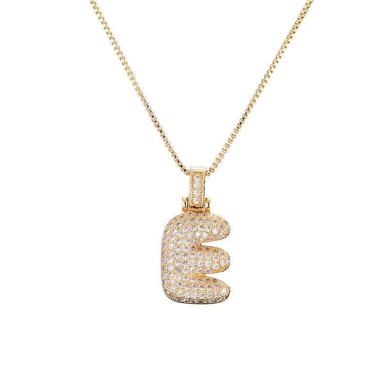Copper Micro Zircon Clavicle Chain Pendant Necklace - Birthday Jewelry Gift for Women - Minihomy