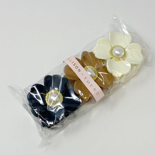 Loved By Coco Flower Hair Claw Set - Minihomy