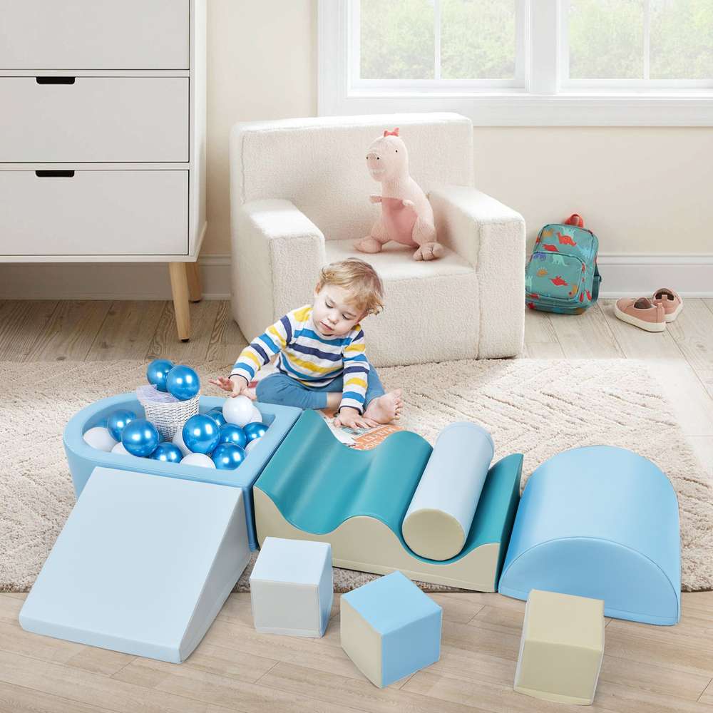 8-in-1 Soft Foam Playset for Kids: Climb, Crawl, & Play