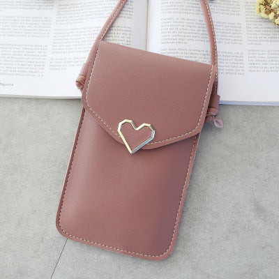 Clear Crossbody Phone Bag for Women - Touchscreen Wallet Purse
