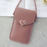 Clear Crossbody Phone Bag for Women - Touchscreen Wallet Purse