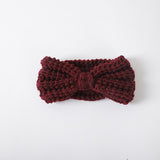 Knitted Bow Winter Headband - Stylish Warm Knit Accessory for Cold Weather - Minihomy