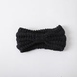 Knitted Bow Winter Headband - Stylish Warm Knit Accessory for Cold Weather - Minihomy