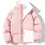Warm Couples Winter Coats, Plush Thickened Stand Collar Jackets