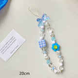 Beaded Flower Phone Lanyard: Handmade Jewelry Accessory