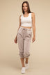 Acid Wash Fleece Sweatpants with Pockets - Comfy & Stylish - Minihomy