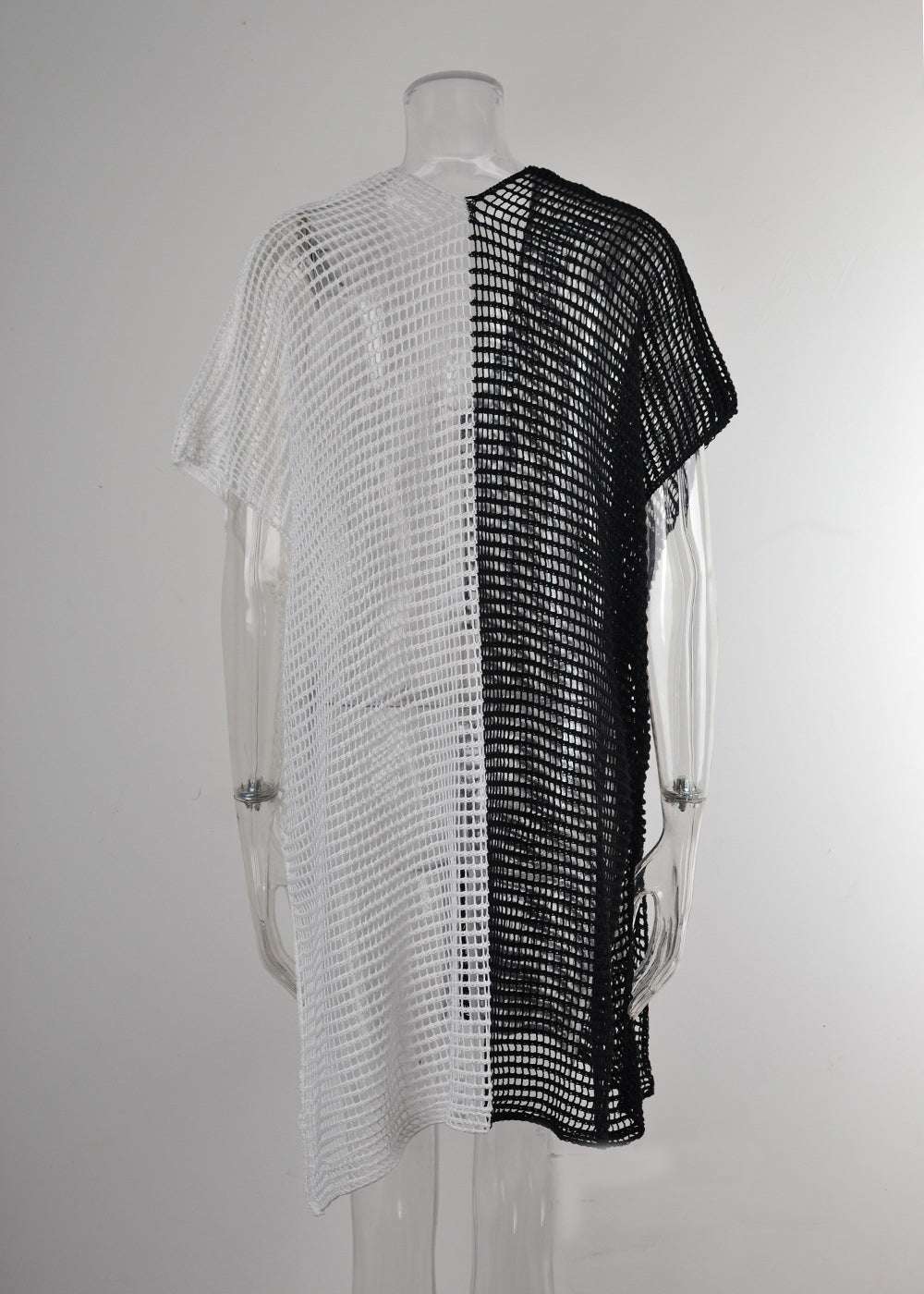 Beach Hollow Out Tops Cover-Up Knit Bikini Over-Blouse - Minihomy
