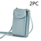 Luxury PU Leather Women's Handbag, Crossbody Bag & Wallet