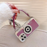 Electroplated Hand Strap Phone Case for iPhone 14 Plus
