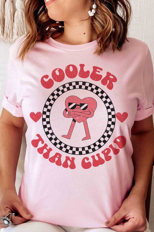 Plus Size - Cooler Than Cupid Graphic T-Shirt - Minihomy