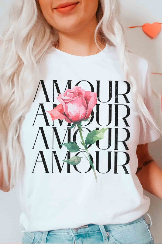 AMOUR ROSE Graphic T-Shirt - Minihomy